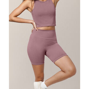 Kindred Bravely Purple Mauve Sublime Bamboo Bike Shorts Size M